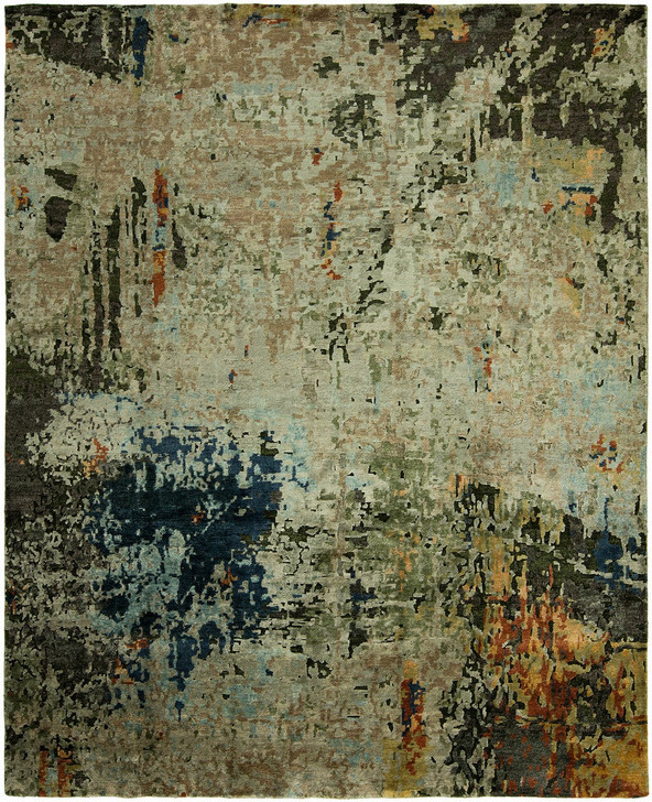 Hand Knotted Silk Modern Rug KJN0730