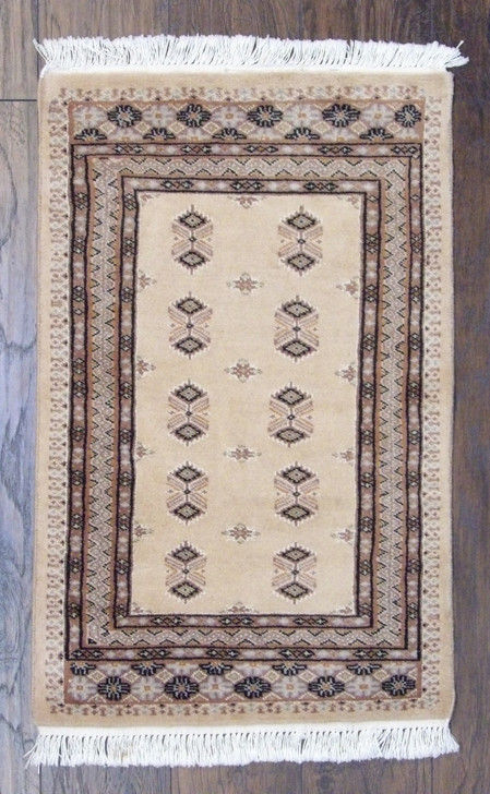 Tribal Bukhara Elephant Foot 2'0"x3'0" Hand-knotted Rug -w347