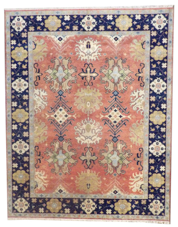 Fine Sherapi Ziegler Natural-dye 8x11 Hand-knotted Rug -w964