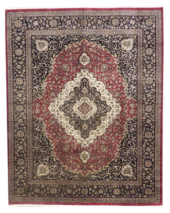 Fine Persian Tabriz 8x10 Hand-knotted Rug -w966