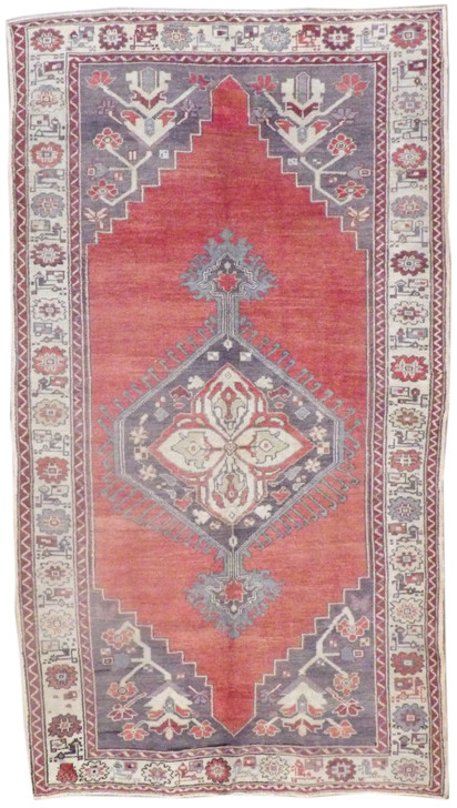 Antique Vintage Anatolian Khorasan 6'0"x10'0" Hand-knotted Rug -W1041