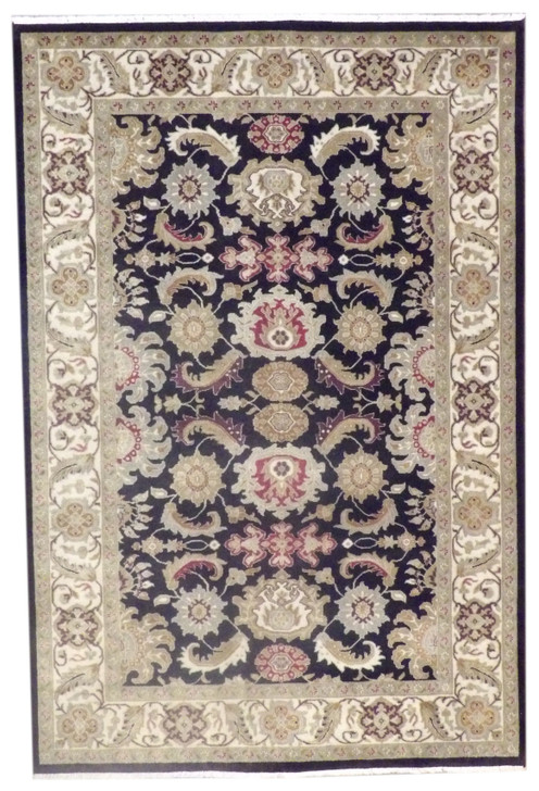 Fine Persian Kashan 6'0"x9'0" Hand-knotted Rug -W914