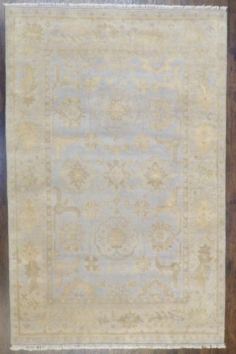 Turk Oushak White Wash 6'0"x9'0" Hand-knotted Rug -W907