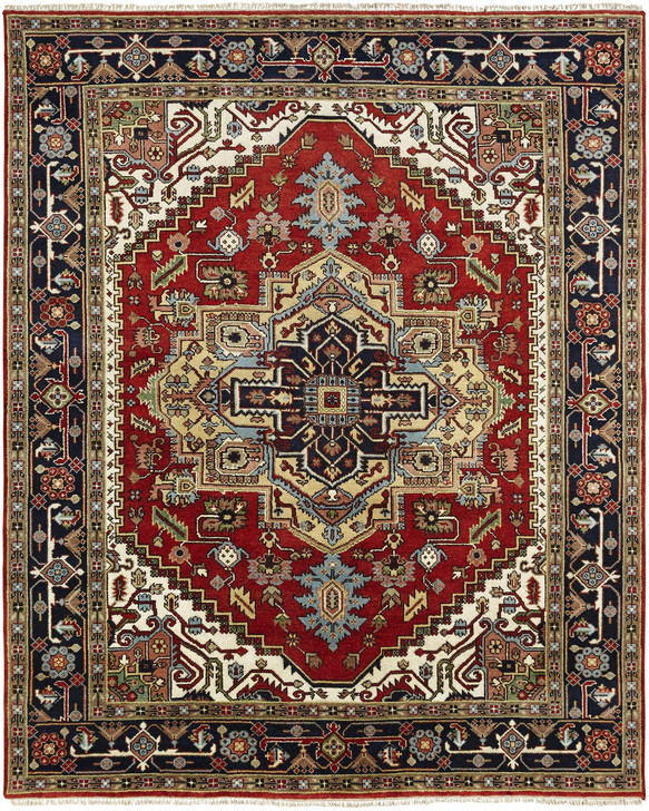 Hand Knotted Wool Tribal Heriz Rug KSR2030