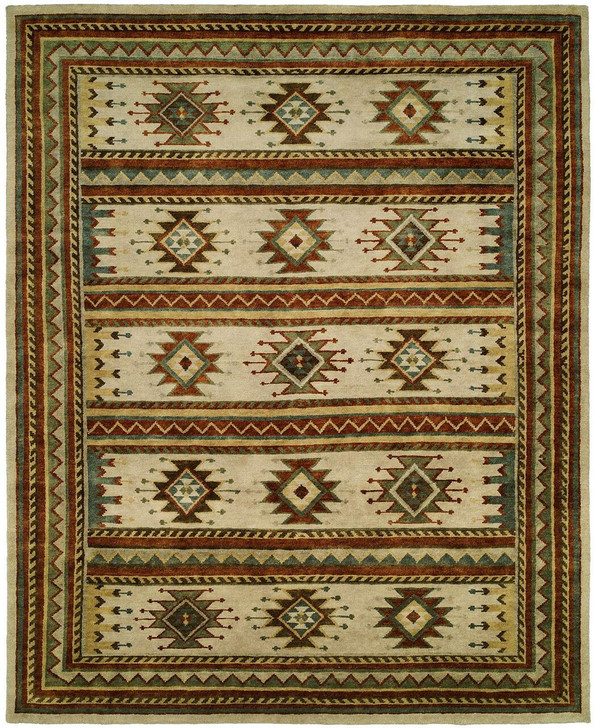 Hand Knotted Wool Southwest/Tribal Rug KMV7030