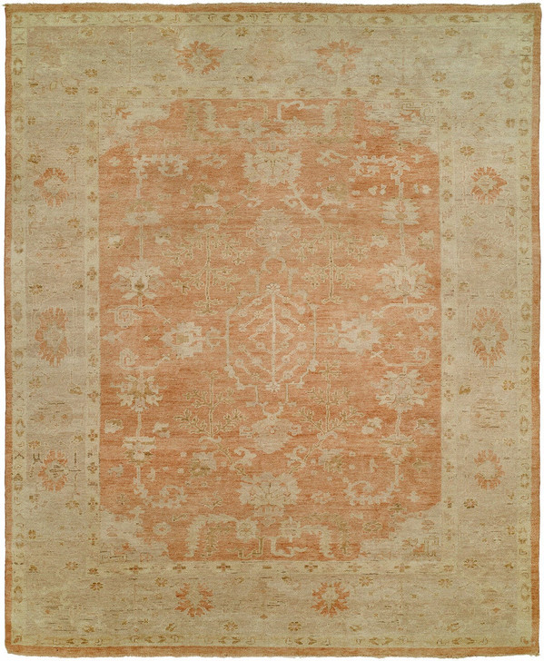 Hand Knotted Wool Oushak Rug KKZ1310