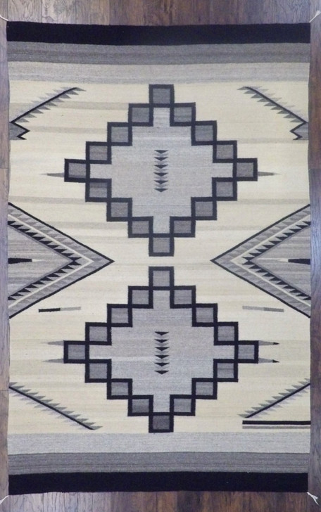 American Indian Flat Weave Durry 6'0"x9'0" Hand-knotted Rug- robin-5