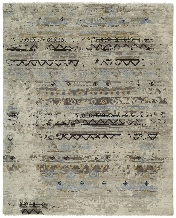 Hand Knotted Wool & Silk Transitional Rug KTS3270