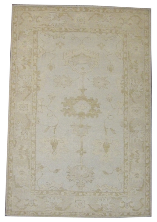 Turk Oushak Natural-dye 5'0"x8'0" Hand-knotted Rug -W11033