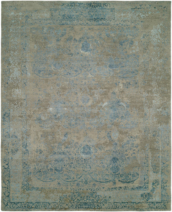 Hand Knotted Wool & Silk Classic/Fade Rug KRR0110