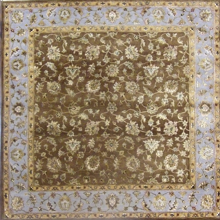 Jaipur Kashan Wool/silk 6'0'' x 6'0'' Hand knotted Rug - w460