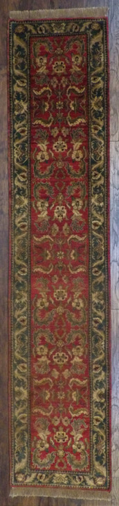 Jaipur Kashan Antique Wash 2' 6" x 12' Hand-knotted Rug - w705