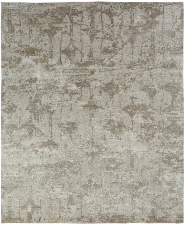 Hand Knotted Wool & Silk Modern Rug KER3710