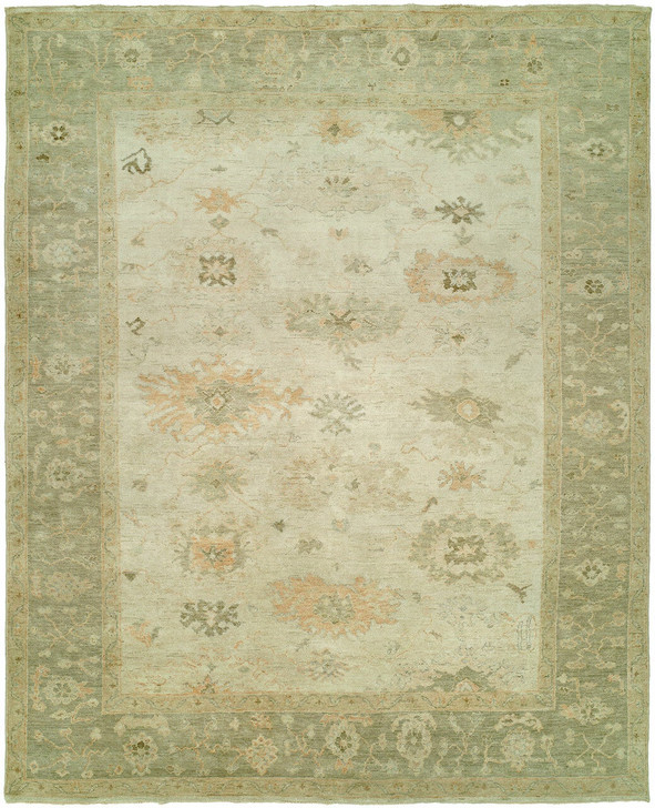 Hand Knotted Wool Oushak Rug KKZ1220