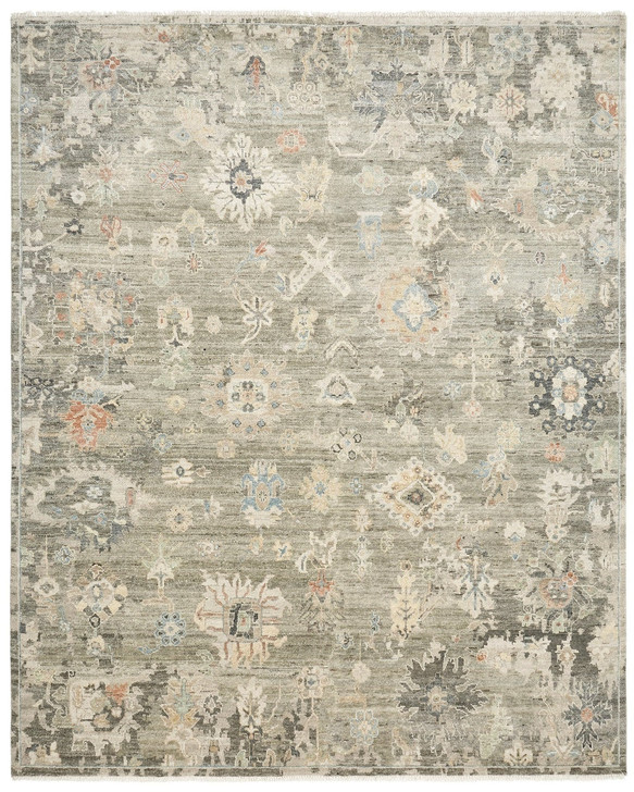 Hand Knotted Wool & Silk Transitional Rug KAK4230