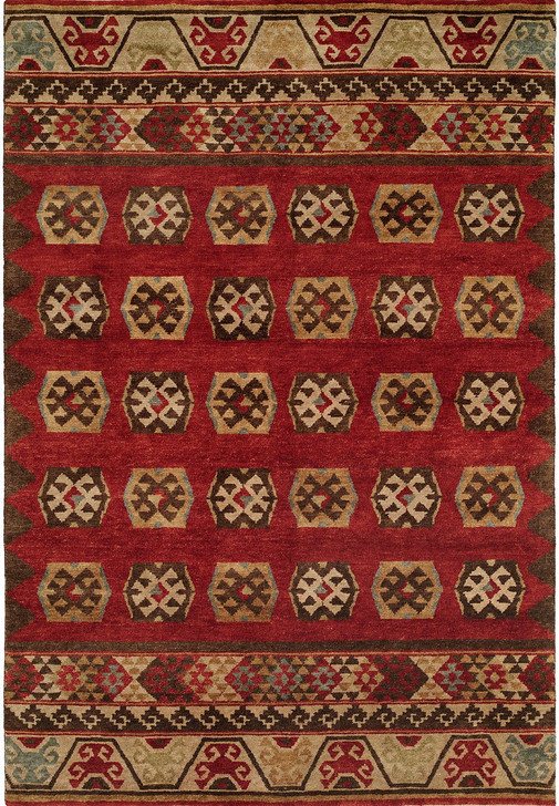 Hand Knotted Wool Southwest/Tribal Rug KMV6980