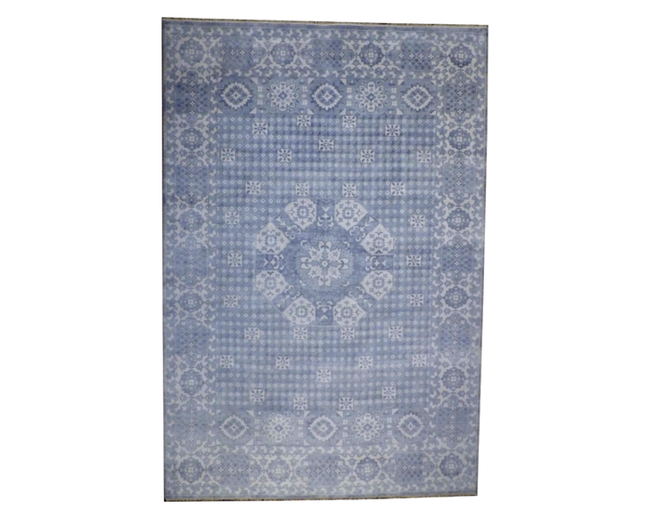 Turk Oushak White Wash 12 x 18 Hand knotted Rug - w11323