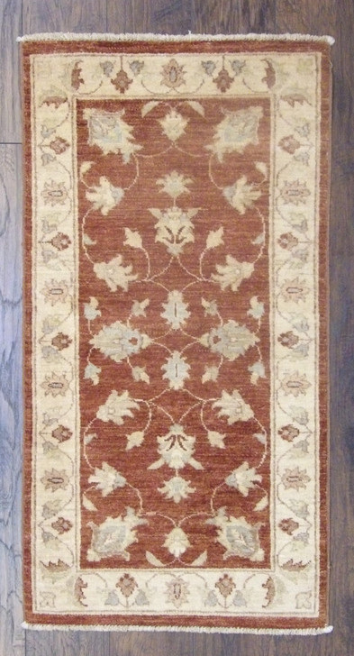 Oushak Chobie Natural-dye 2'0"x4'0" Hand-knotted Rug -w524