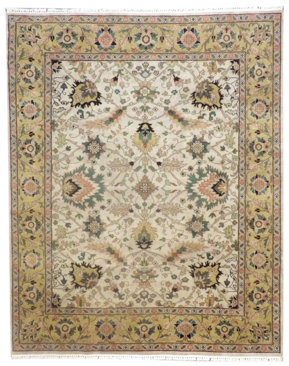 Turkish Weave Antique Wash 8'0"x10'0" Hand-knotted Rug -w927