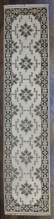 Turk Oushak Stone Wash 2'6"x12'0" Hand-knotted Rug -w678