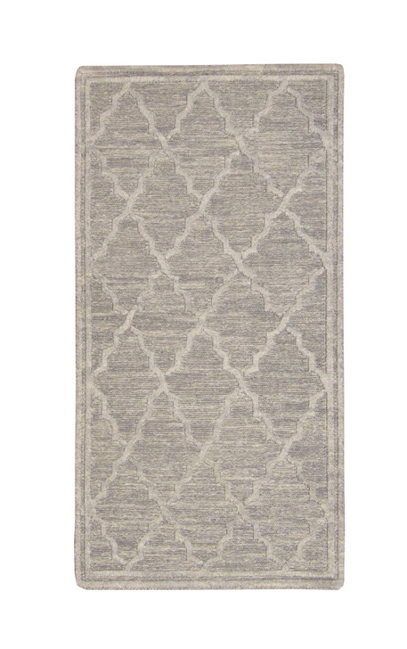 Modern Gemotrical Design Wool Hand Knotted Rug 2x4 - w5013