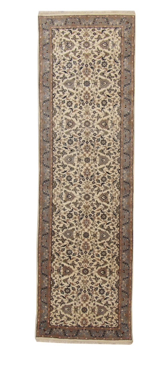 Traditional Fine Herati Wool Hand Knotted Rug 2.9x9.5 -w20018