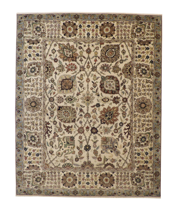 Traditional Fine Sherapi Wool Hand Knotted Rug 8x10 -w20200
