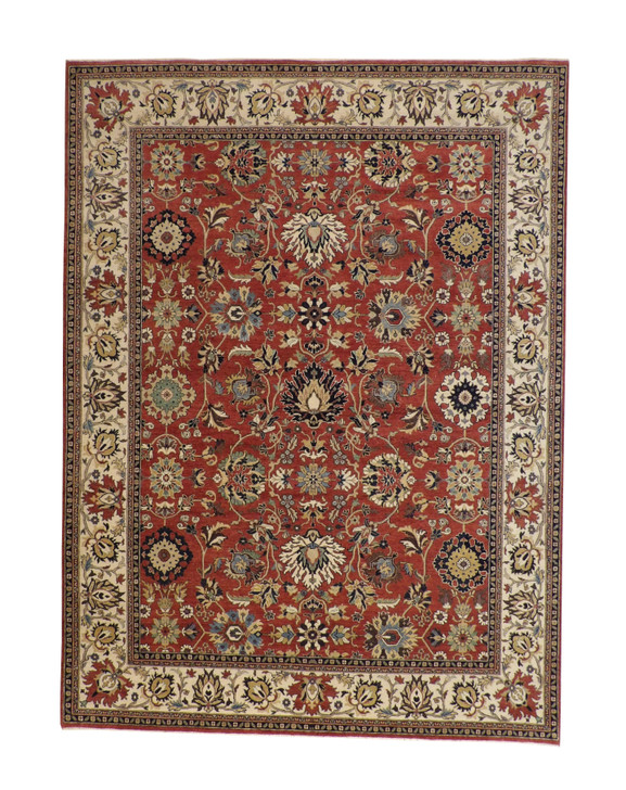 Traditional Fine Haji Jalili Wool Hand knotted Rug 9x12 - w20203