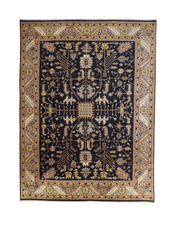 Tribal Heriz Wool Hand knotted Rug 9x12 - w20262