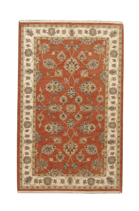 Oushak Agra Chobie Wool Hand Knotted Rug 3x5 - w20139