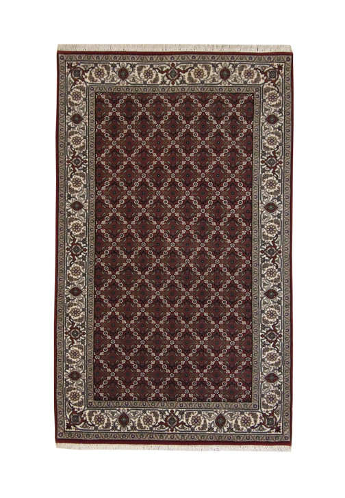 Traditional Fine Mir Wool Hand Knotted Rug 3x5 - w5086