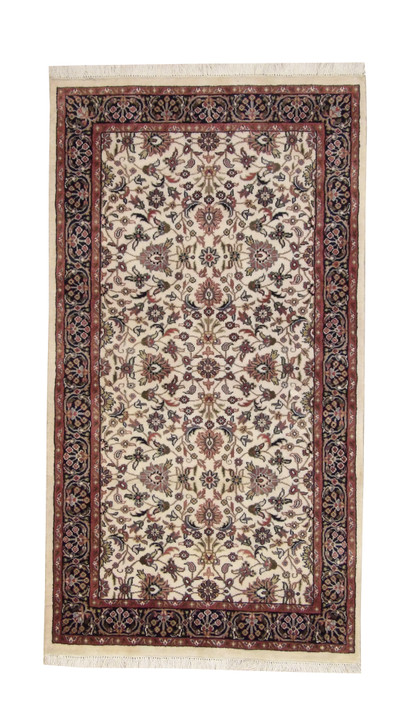 Traditional Indo Mahal Wool Hand Knotted Rug 3x5 - w2192