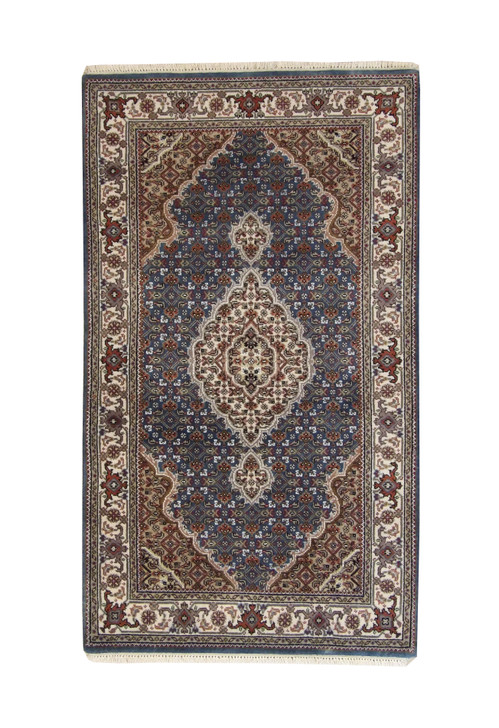 Traditional Tabriz Wool Hand Knotted Rug 3x5 - w5085