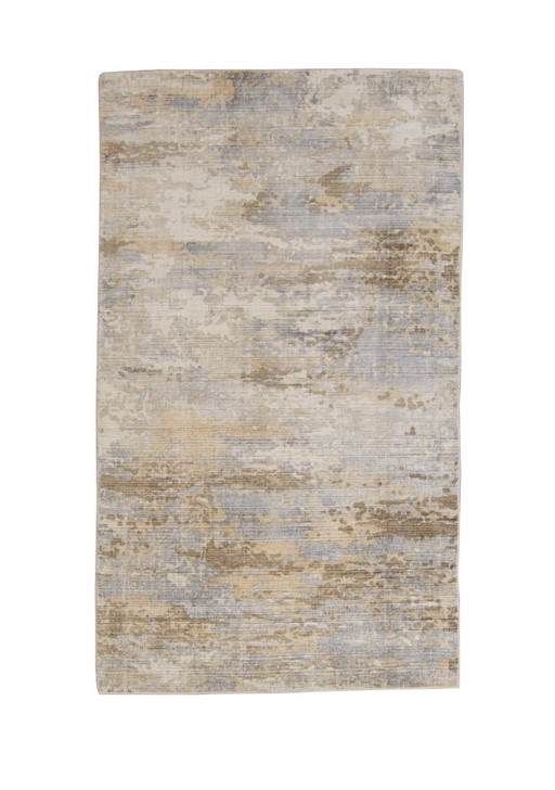 Transitional Abstract Broken Design Wool Hand Knotted Rug 3x5 - w5054