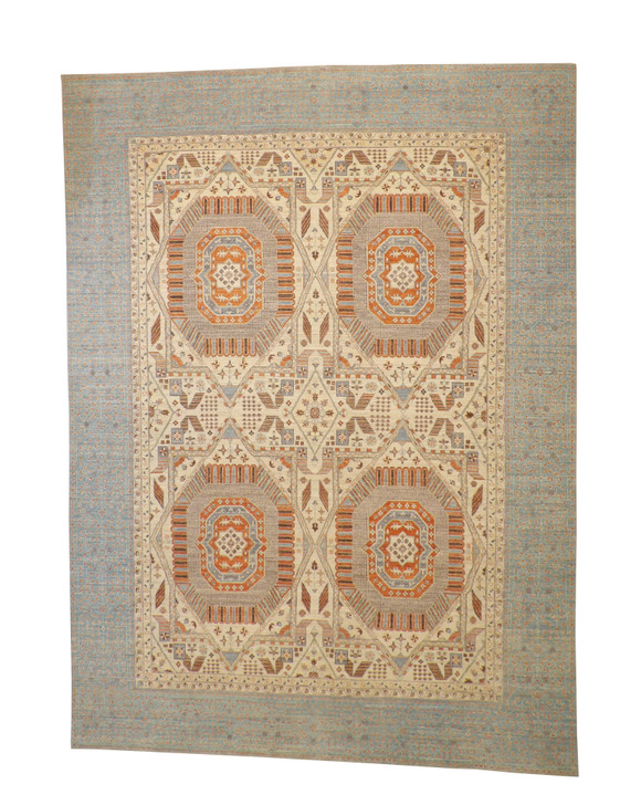 Tribal Vege-dye Mamluk Wool Hand Knotted Rug 10.0x14.0 - w5108