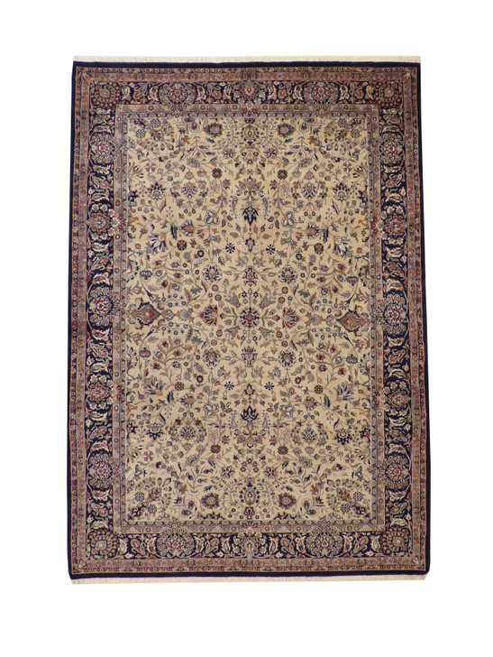 Traditional Farahan Design Wool Hand Knotted Rug 6X9 - w2238