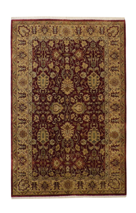 Traditional Fine Zigler Wool Hand Knotted Rug 6X9 - w2260