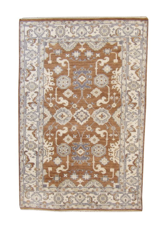 Oushak Zigler Wool Hand Knotted Rug 5.0X8.0 - w20340