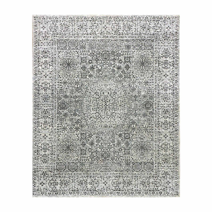Mamluk Wool Hand Knotted Rug Ivory Ivory 8.0X9.10 -O079471