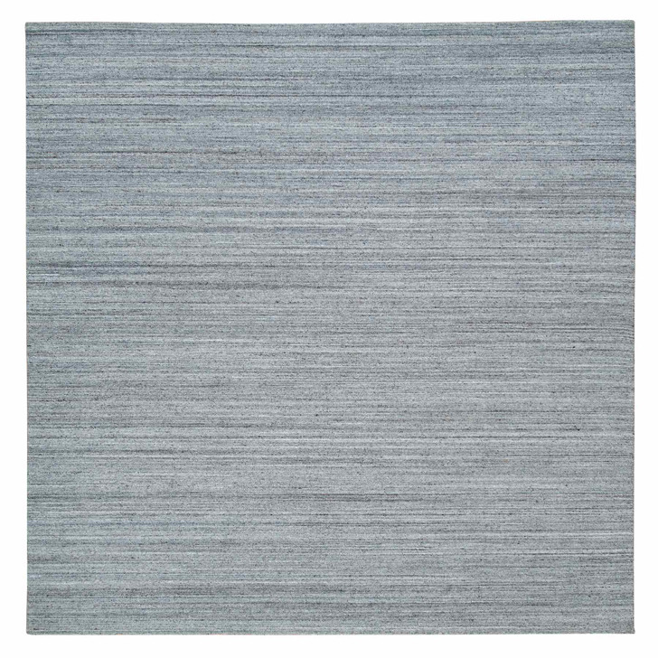 Modern and Contemporary Wool Hand Loomed Rug Grey No Border 10.1X10.1 -O065562