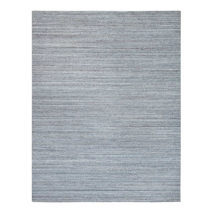 Modern and Contemporary Wool Hand Loomed Rug Grey No Border 8.1X10.0 -O065555