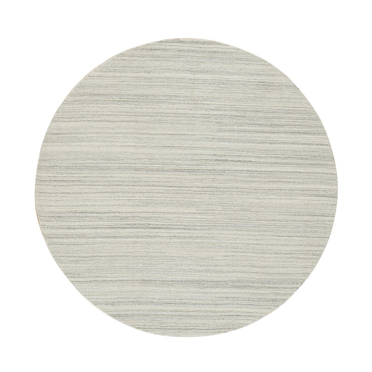 Modern and Contemporary Wool Hand Loomed Rug Ivory No Border 6.1X6.1 -O065013