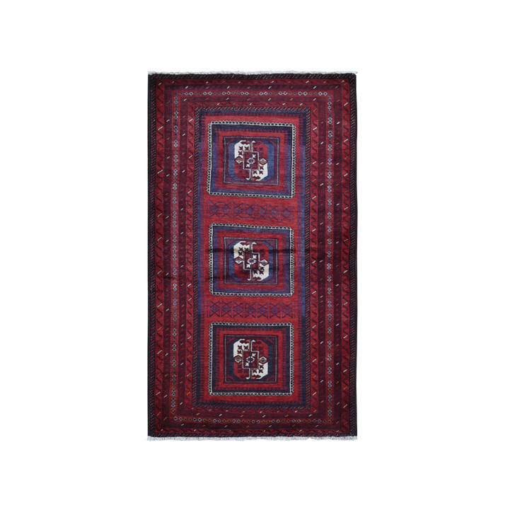 Persian Wool Hand Knotted Rug Red Goji Berry 3.5X6.1 -O059885