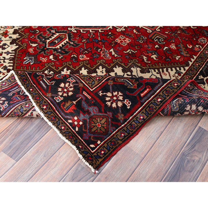 Traditional Wool Hand Knotted Rug Red 6.8X9.5  -O086153