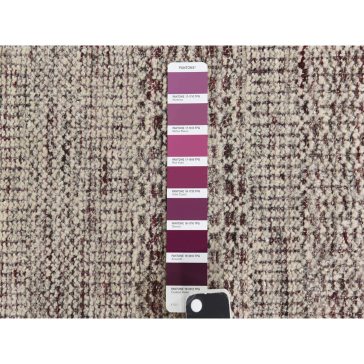 Modern and Contemporary Wool Hand Knotted Rug Red 10.0X14.0  -O078331