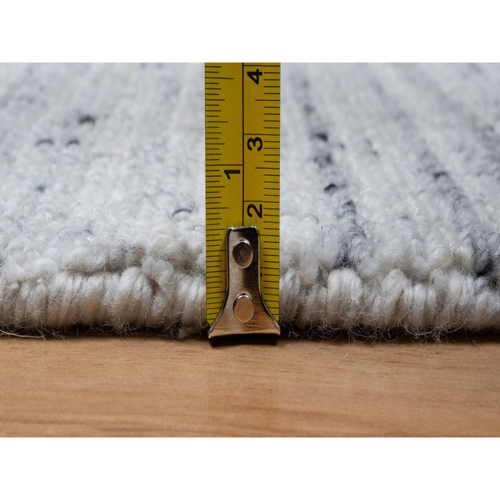 Modern and Contemporary Wool Hand Loomed Rug Grey 2.7x8.0 -O090727