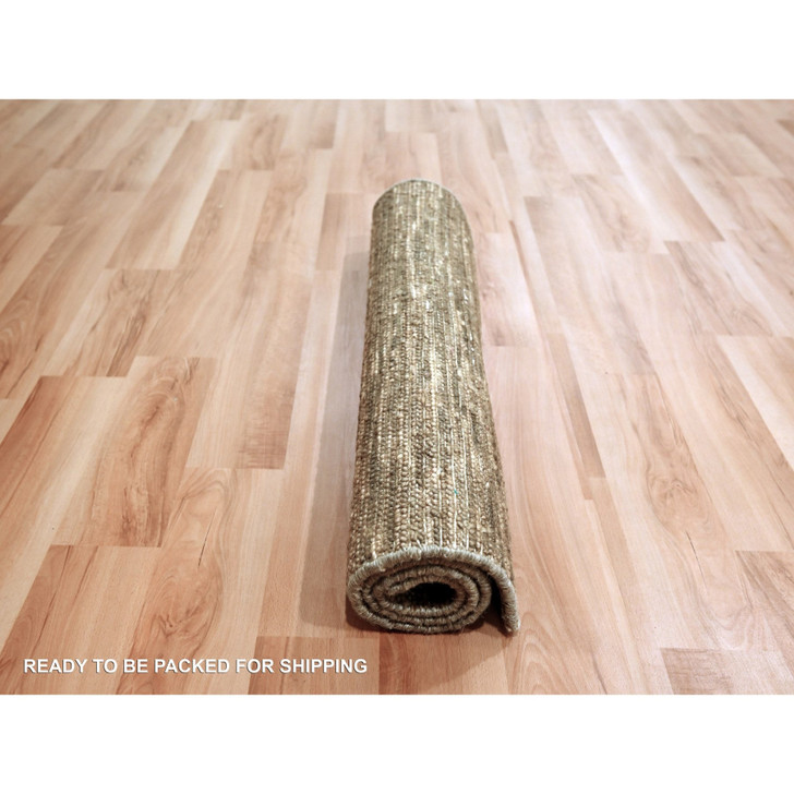 Modern and Contemporary Wool Hand Knotted Rug Brown 2.0x3.0 -O076093