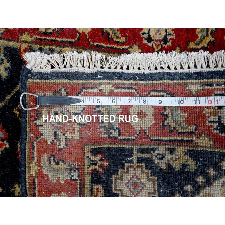 Heriz Wool Hand Knotted Rug Black 2.1x3.0 -O010183