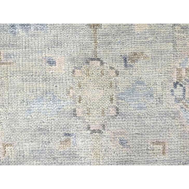Oushak And Peshawar Wool Hand Knotted Rug Grey 8.9x12.0 -O010235