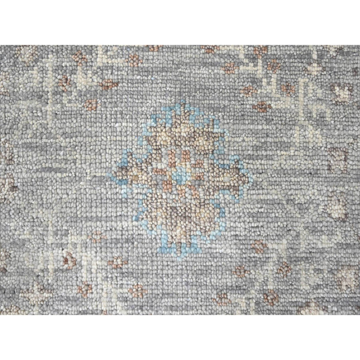Oushak And Peshawar Wool Hand Knotted Rug Grey 9.0x12.1 -O010239
